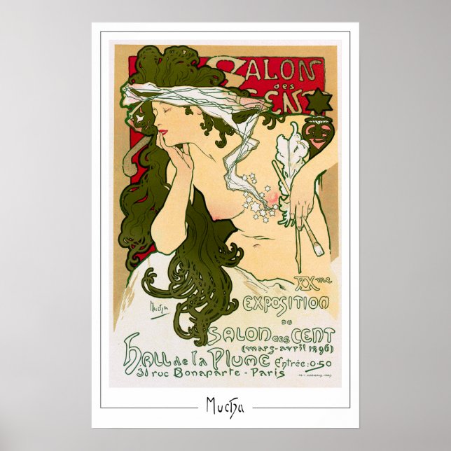Póster de arte de Zedign de Alphonse Mucha #115 (Frente)