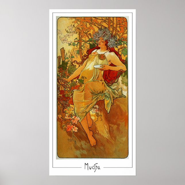 Póster de arte de Zedign de Alphonse Mucha #127 (Frente)
