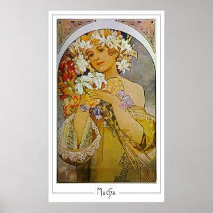 Póster de arte de Zedign de Alphonse Mucha #142