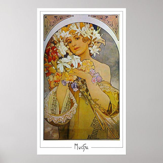 Póster de arte de Zedign de Alphonse Mucha #142 (Frente)