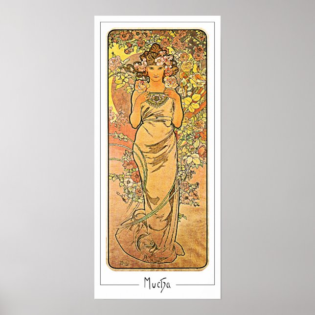 Póster de arte de Zedign de Alphonse Mucha #160 (Frente)
