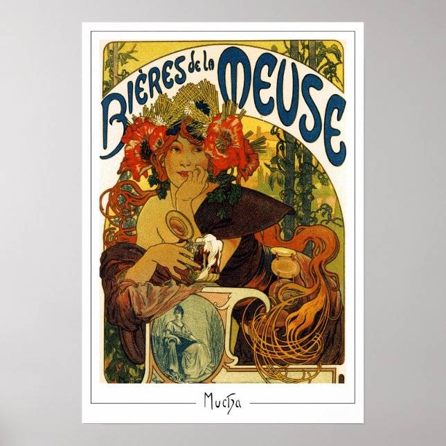 Póster de arte de Zedign de Alphonse Mucha #204 (Frente)