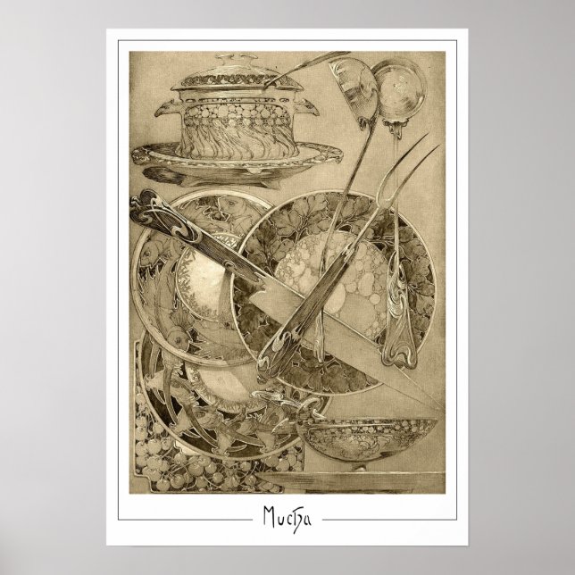 Póster de arte de Zedign de Alphonse Mucha #210 (Frente)