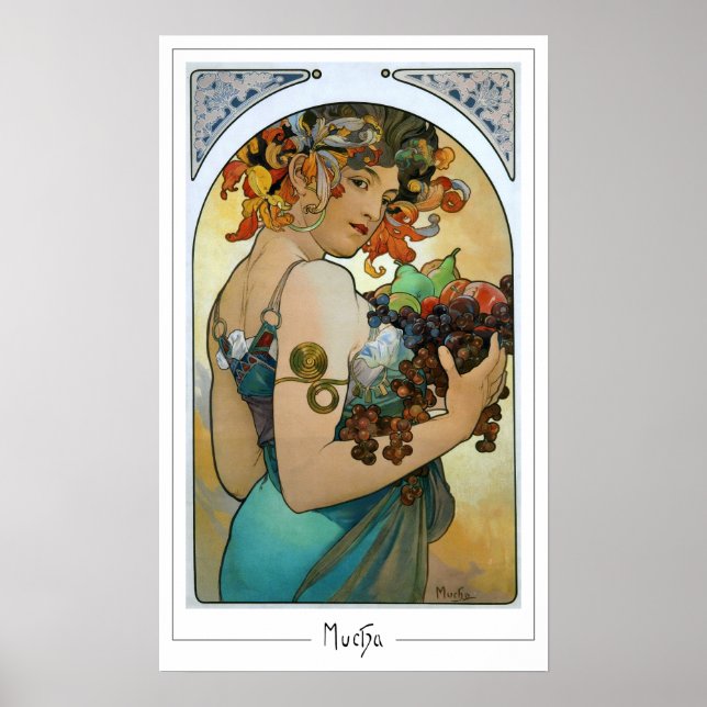 Póster de arte de Zedign de Alphonse Mucha #220 (Frente)