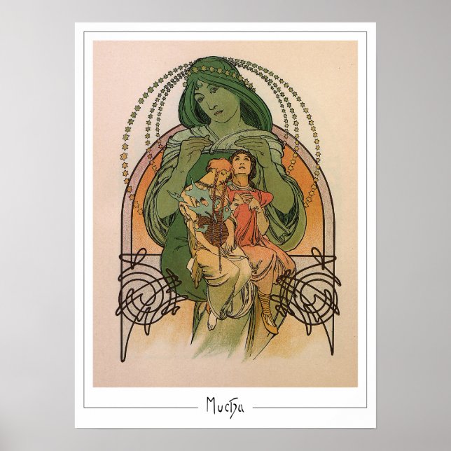 Póster de arte de Zedign de Alphonse Mucha #232 (Frente)