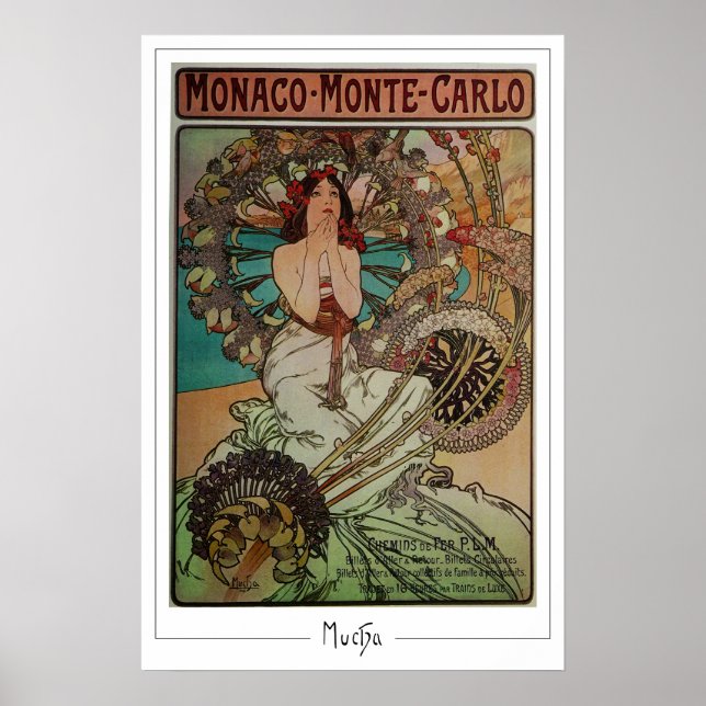 Póster de arte de Zedign de Alphonse Mucha #262 (Frente)