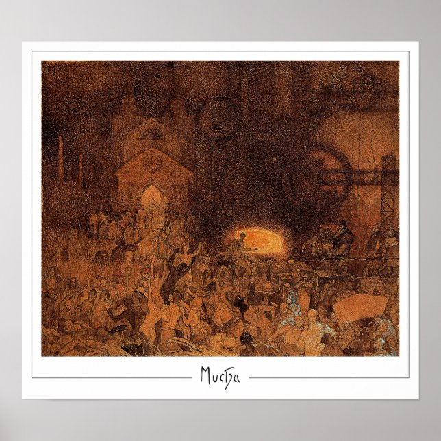 Póster de arte de Zedign de Alphonse Mucha #291 (Frente)