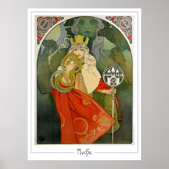 Póster de arte de Zedign de Alphonse Mucha #312 (Frente)