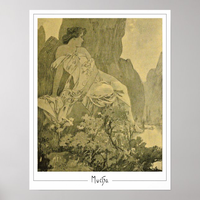 Póster de Arte de Zedign de Alphonse Mucha #335 (Frente)