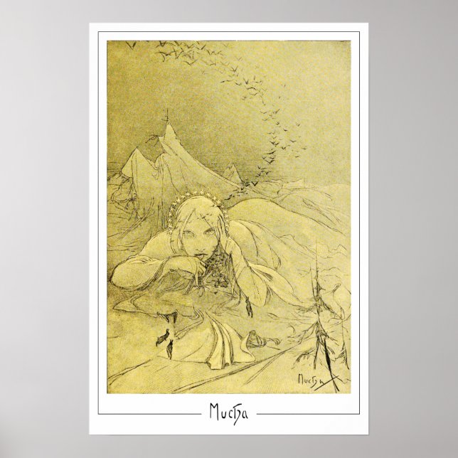 Póster de arte de Zedign de Alphonse Mucha #372 (Frente)