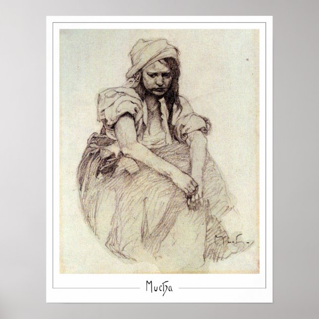 Póster de arte de Zedign de Alphonse Mucha #384 (Frente)