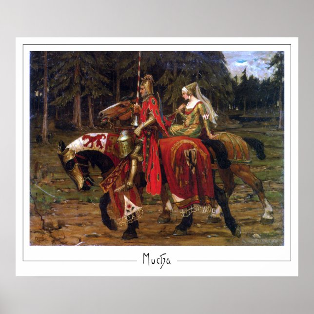 Póster de Arte de Zedign de Alphonse Mucha #397 (Frente)