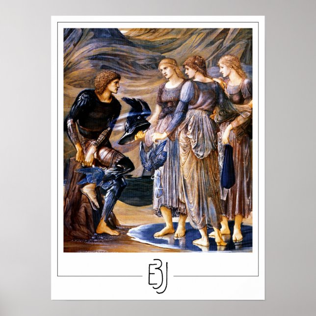 Póster de arte de Zedign de Edward Burne-Jones #25 (Frente)