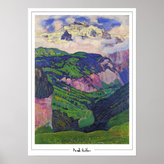 Póster de arte de Zedign de Ferdinand Hodler #89 (Frente)