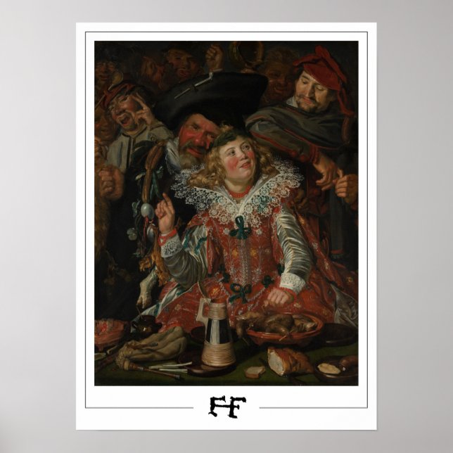 Póster de arte de Zedign de Frans Hals #147 (Frente)