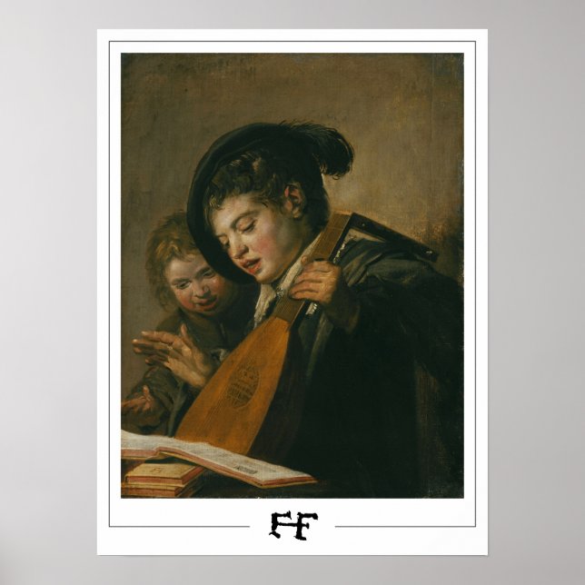 Póster de arte de Zedign de Frans Hals #216 (Frente)