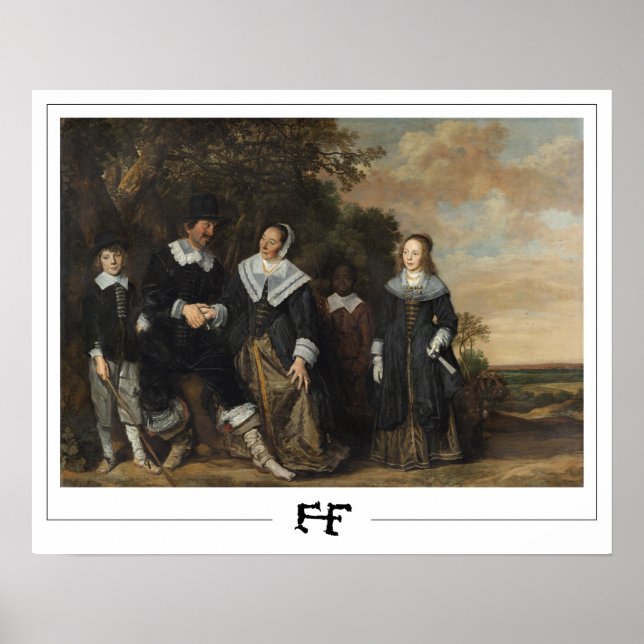Póster de arte de Zedign de Frans Hals #277 (Frente)