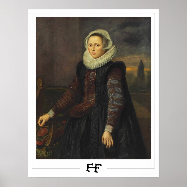 Póster de arte de Zedign de Frans Hals #33 (Frente)