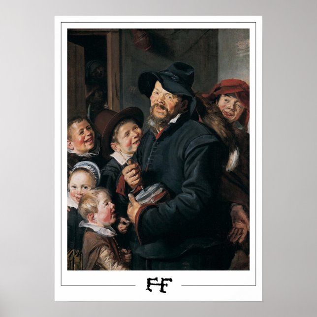 Póster de arte de Zedign de Frans Hals #6 (Frente)