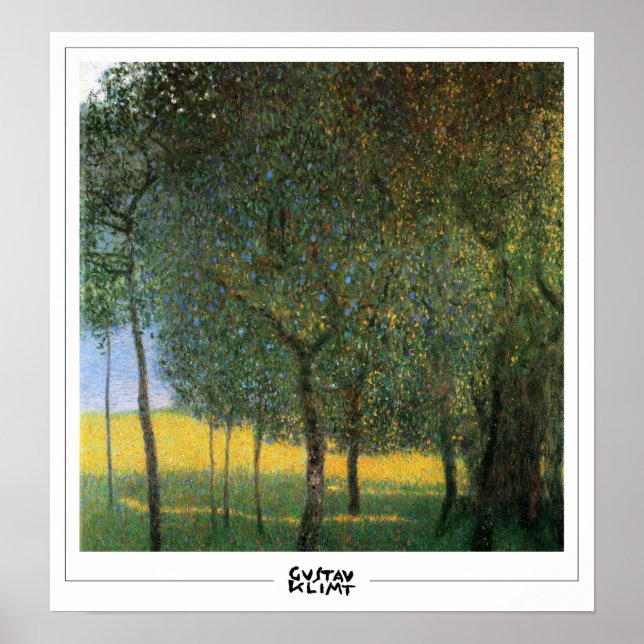 Póster de arte de Zedign de Gustav Klimt #244 (Frente)