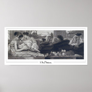Póster de arte de Zedign de Lawrence Alma-Tadema #