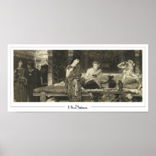 Póster de arte de Zedign de Lawrence Alma-Tadema #