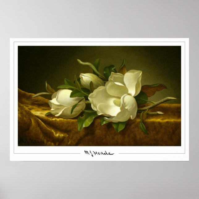Póster de arte de Zedign de Martin Johnson Heade # (Frente)
