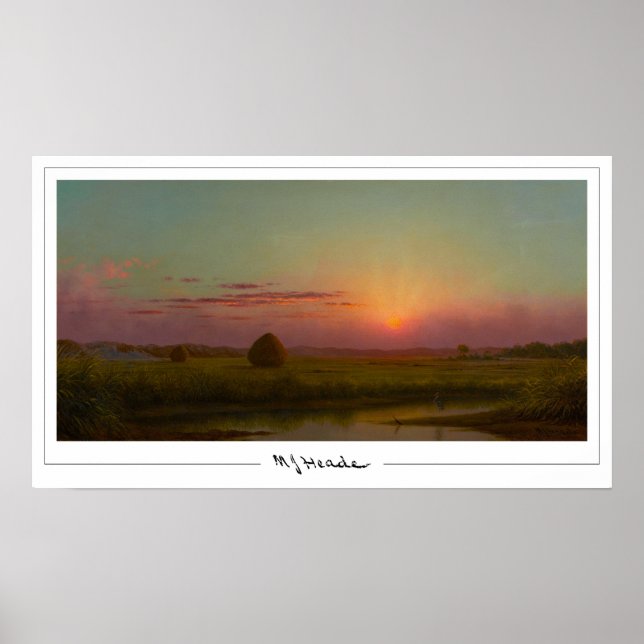 Póster de arte de Zedign de Martin Johnson Heade # (Frente)