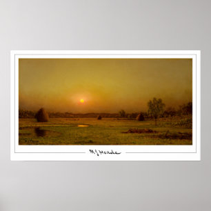 Póster de arte de Zedign de Martin Johnson Heade #