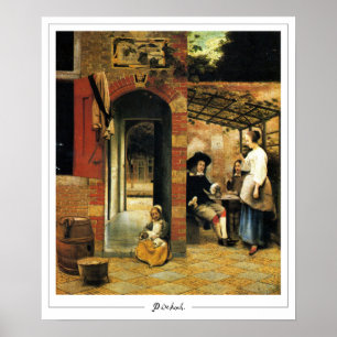 Póster de arte de Zedign de Pieter de Hooch #105