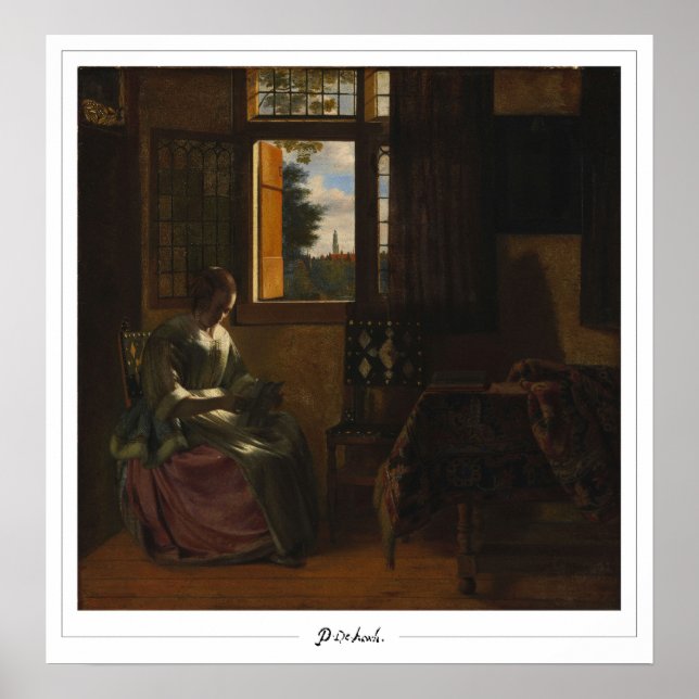 Póster de Arte de Zedign de Pieter de Hooch #150 (Frente)