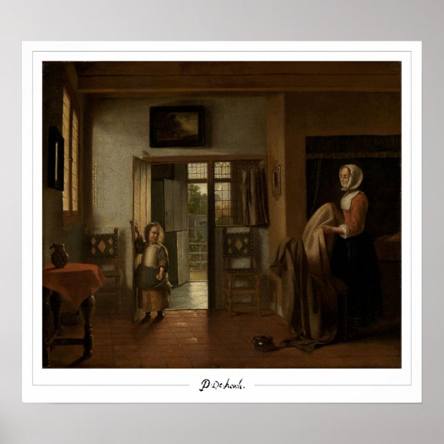 Póster de arte de Zedign de Pieter de Hooch #90 (Frente)