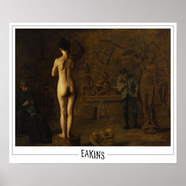 Póster de arte de Zedign de Thomas Eakins #1 (Frente)