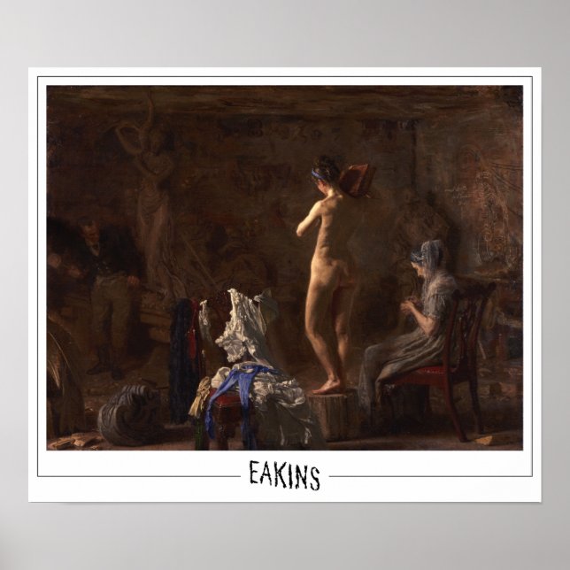 Póster de arte de Zedign de Thomas Eakins #6 (Frente)