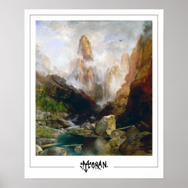 Póster de arte de Zedign de Thomas Moran #10 (Frente)