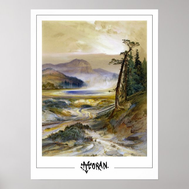 Póster de arte de Zedign de Thomas Moran #4 (Frente)