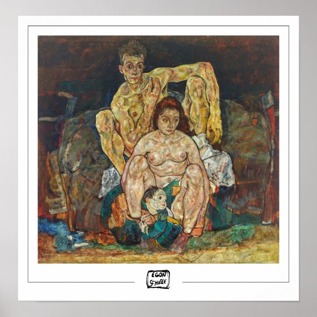 Póster de arte de Zedign Egon Schiele #17-2 (Frente)