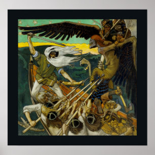 Poster de arte "Defensa" de Gallen-Kallela
