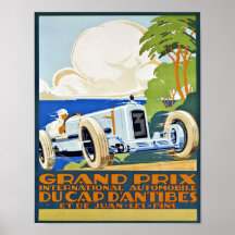 Poster de arte del gran premio de arte del automóv