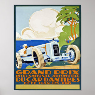 Poster de arte del gran premio de arte del automóv