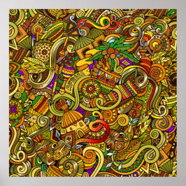 Poster de arte del Ilustracion de África