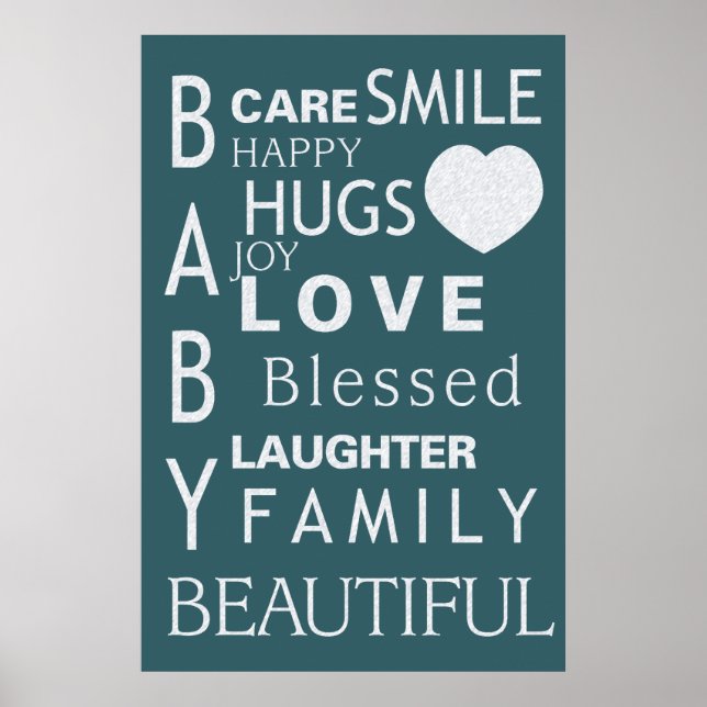 Poster de arte del metro Baby (Frente)