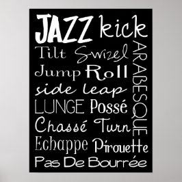 Poster de arte del metro de Jazz Dance
