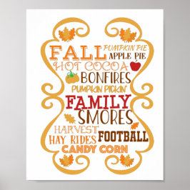 Poster de arte del metro de otoño