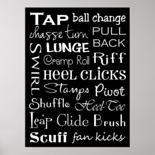 Poster de arte del metro de Tap Dance