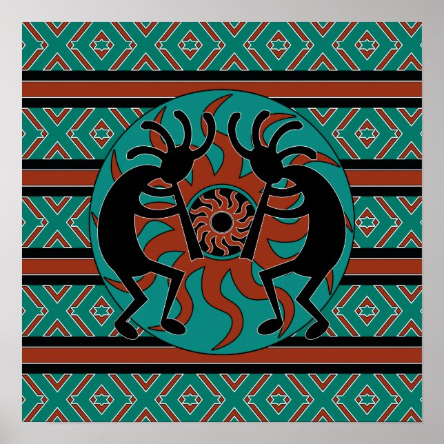 Poster de arte del Muro Turquesa del Suroeste de K (Frente)