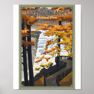 Poster de arte del Parque Nacional del Valle de Cu