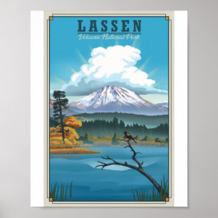 Poster de Arte del Parque Nacional Volcánico de La