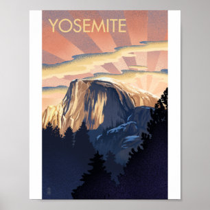 Poster de Arte del Parque Nacional Yosemite de Lit