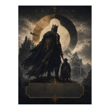Póster de arte del rey padre de fantasía épica
